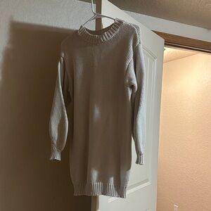 Princess Polly Cream Long Sleeve Dress